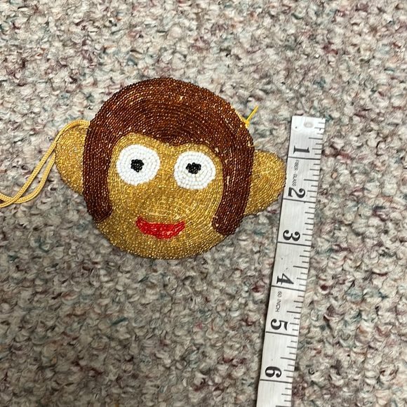 Beaded monkey head purse - Picture 6 of 7